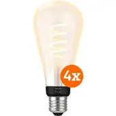 Philips Hue Filament White Ambiance Edison XL 4-pack