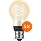 Philips Hue Filamentlamp White Standaard E27 - 2023 - 4-pack