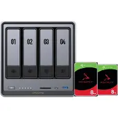 UGREEN NASync DXP4800 Plus + Seagate Ironwolf 8 To Lot de 2