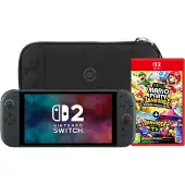 Nintendo Switch 2 + Super Mario Party Jamboree + BlueBuilt Beschermhoes