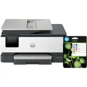HP OfficeJet Pro 8122e + 1 set extra cartridges