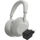 Sony WH-1000XM6 Zilver + BlueBuilt Quick Charge Oplader