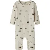 Name it Rompertje/body 'NBMTHUE' donkerbeige / navy / bruin / zwart