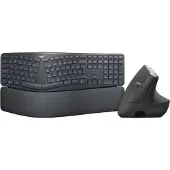 Logitech K860 + MX Vertical Ergo Muis