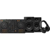 Pioneer DJ DDJ-FLX4 + DJ HDJ-X5 Zwart + DJ DM-40D Zwart