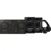 Pioneer DJ DDJ-FLX4 + DJ HDJ-X7 Zwart + DJ DM-40D Zwart