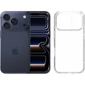 Apple iPhone 17 Pro 256 Go Bleu + BlueBuilt Protective Back Cover Transparent