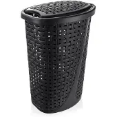 Orion - Wasmand - Zwart - 45L - Slank Ontwerp - Deksel