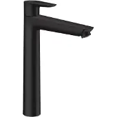 Hansgrohe Wastafelmengkraan Talis E - Ecosmart - Hoge Uitloop - Zwart Mat - 29,3cm