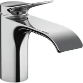 Hansgrohe VIVENIS 1 greeps wastafelkraan - 80 met trekwaste - hoogglans chroom