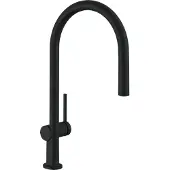 Hansgrohe Talis M54 ééngreeps keukenmengkraan 210 met uittrekbare uitloop en sBox, mat zwart