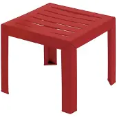 Grosfillex Miami Bijzet Tuintafel 40x40cm Bordeaux Rood rood Kunststof Tafel