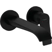Hansgrohe VIVENIS Afbouwdeel - voor inbouw 2-gats wastafelkraan - voorsprong 19.5cm - mat zwart
