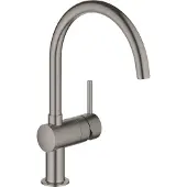 GROHE Minta C-uitloop keukenkraan Brushed Hard Graphite 32917AL0
