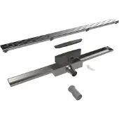 Easy drain Easydrain Compact 30 afvoergoot 6x80 cm zijuitlaat RVS