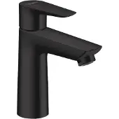 Hansgrohe Talis E - Wastafelmengkraan - Ééngreeps bediening - CoolStart energiebesparend - Met trekwaste - 110mm maat - Mat Zwart