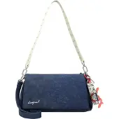 Desigual Schoudertas marine / pink / wit