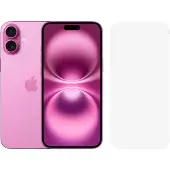 Apple iPhone 16 Plus 256GB Roze + BlueBuilt Screenprotector Glas