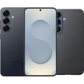 Samsung Galaxy S25 256GB Grijs 5G + Kindsuit Back Cover Zwart