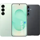 Samsung Galaxy S25 128GB Mint 5G + Kindsuit Back Cover Zwart