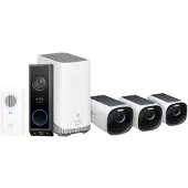 Eufy Anker eufyCam 3 3-Pack + Video Doorbell E340 + Chime