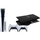 Sony PlayStation 5 Slim Disc Edition + Covers Zwart + Extra Controller Wit