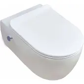 Sanisense Moon bidet toilet rimfree wit met softclose zitting