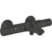 GROHE Thermostatische Badkraan Precision Start - Waterbesparend - Mat Zwart - 15 Cm