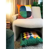 NOVÉE Velvet retro #2 | 45 x 45 cm | kussenhoes | polyester