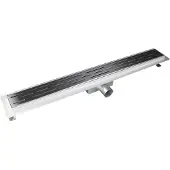 Linie douchegoot 80cm geborsteld inox