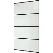 Balmani Modular douchewand Lined 116 x 200 cm, met coating