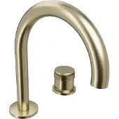 Blaufoss Pavilion Curve standaard wastafelkraan Brushed Champagne Gold