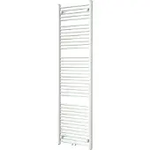 VIPERA Kanza enkele handdoekradiator 50 x 180 cm centrale verwarming mat wit zij- en middenaansluiting 1068W