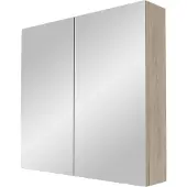 Linie Montro spiegelkast 80 x 75 cm grijs eiken