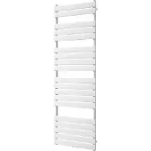 VIPERA Vulcan enkele handdoekradiator 60 x 180 cm centrale verwarming mat wit zij- en middenaansluiting 1.252W