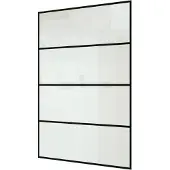 Balmani Modular douchewand Lined 136 x 200 cm, met coating