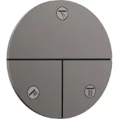 Hansgrohe ShowerSelect Comfort S stopkraan inbouw voor 3 functies, Brushed Black Chrome