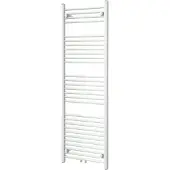 VIPERA Kanza enkele handdoekradiator 50 x 150 cm centrale verwarming mat wit zij- en middenaansluiting 842W