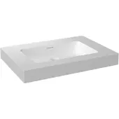 Storke Mata High enkele wastafel matte Solid Surface 75 x 52 cm
