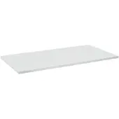 Linie Lado enkel wastafelblad mat wit composiet marmer 90 x 46 cm
