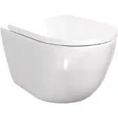 Luca Varess Moreno hangtoilet Glanzend Wit randloos