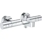 GROHE Grohtherm 800 thermostatische badkraan glanzend chroom, met omgewisselde wateraansluitingen
