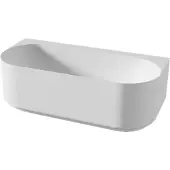 Balmani Scala halfvrijstaand bad 175 x 80 cm Solid Surface mat wit