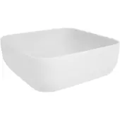 Luca Varess Messina waskom mat witte porselein vierkant 36 x 36 cm