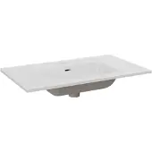 Balmani Nostra enkele wastafel porselein Glanzend Wit 80 x 46 cm