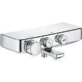 GROHE Thermostatische Badkraan Grohtherm Smartcontrol - Cooltouch - Waterbesparend - Chroom - 15 Cm