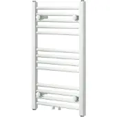 VIPERA Kanza enkele handdoekradiator 40 x 70 cm centrale verwarming mat wit zij- en middenaansluiting 322W
