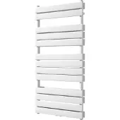 VIPERA Vulcan dubbele handdoekradiator 60 x 123 cm centrale verwarming mat wit zij- en middenaansluiting 1.317W