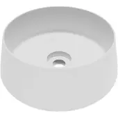 Balmani Bag waskom mat witte Solid Surface rond 40 x 40 cm