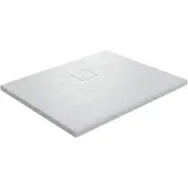 Linie Rumba douchebak 100 x 90 cm acryl mat wit leisteenstructuur
